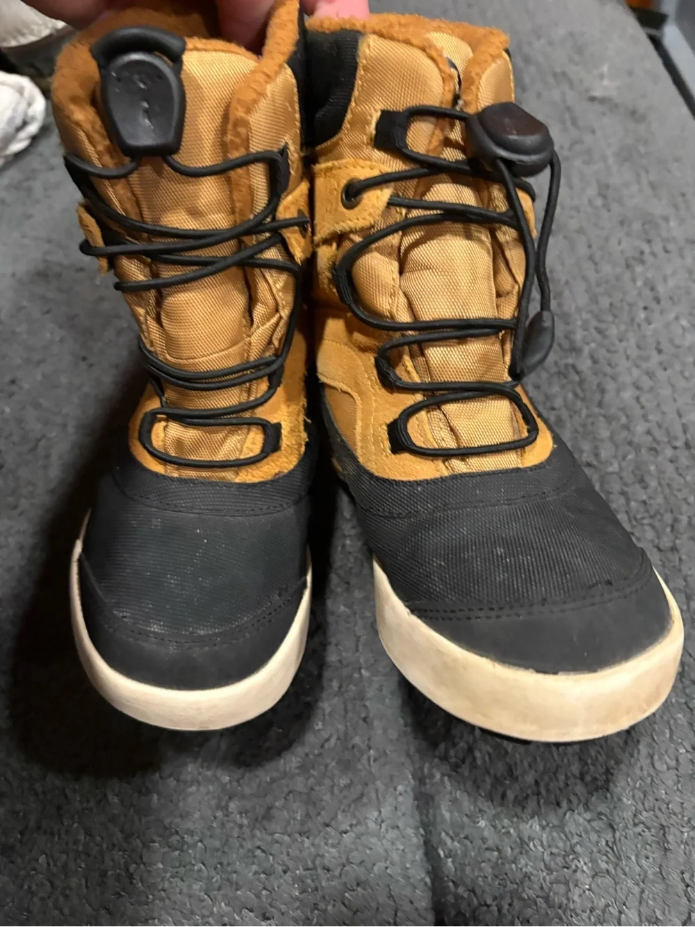 Merrell Boys Yellow and Black Waterproof Winter Boot